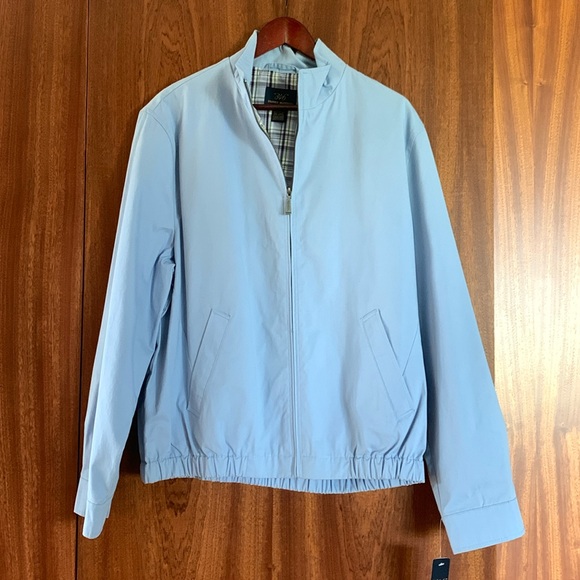 Brooks Brothers Other - Authentic Beautiful Mens Brooks Brothers 346 bomber jacket zip up blue Large L